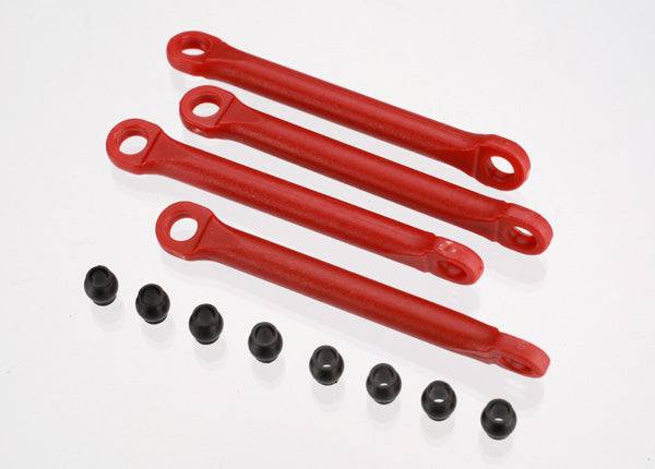 Traxxas 7018 — Traxxas 7018 Red Composite Pushrod Set with Hollow Balls (8)