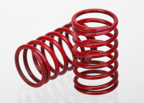 Traxxas 7244 — Traxxas 7244 1/16 GTR Springs (2.77-Rate Pink Stripe) (2)