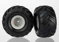Traxxas 7265 — Traxxas 7265 Deep Dish 2.2" Gray Wheels & Terra Groove Tires (2)