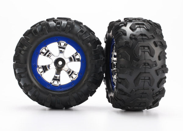 Traxxas 7274 — Traxxas 7274 Geode 2.2" Blue Wheels w/ Canyon AT Tires (2)