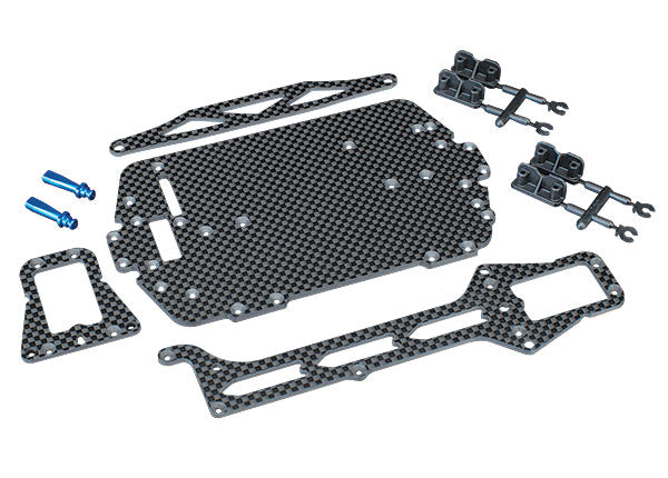 Traxxas 7525 — Traxxas 7525 1/18 LaTrax Carbon Fiber Chassis Kit