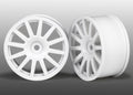 Traxxas 7571 — Traxxas 7571 LaTrax Rally White 12-Spoke Wheels (2)