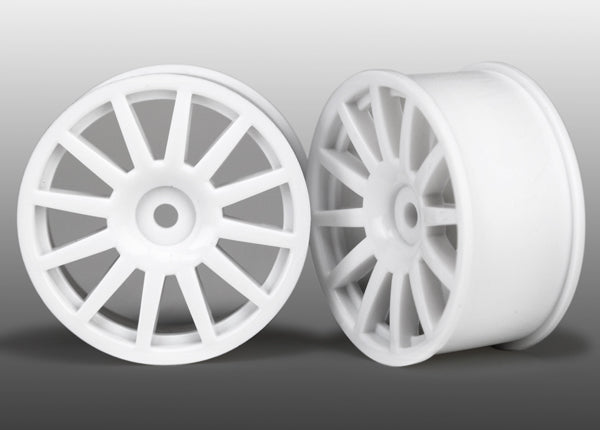 Traxxas 7571 — Traxxas 7571 LaTrax Rally White 12-Spoke Wheels (2)
