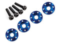 Traxxas 7668 — Traxxas 7668 LaTrax Blue Aluminum Wheel Nut Washers (4)
