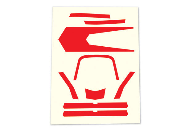 Traxxas 7980 — Traxxas 7980 Red High-Visibility Aton Decals