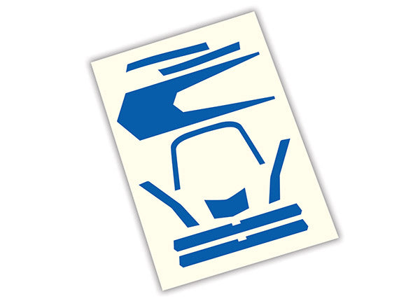 Traxxas 7981 — Traxxas 7981 Blue High-Visibility Aton Decals