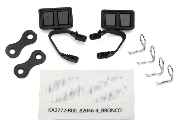 Traxxas 8073 — Traxxas 8073 Black Side Mirrors (L&R) with Hardware