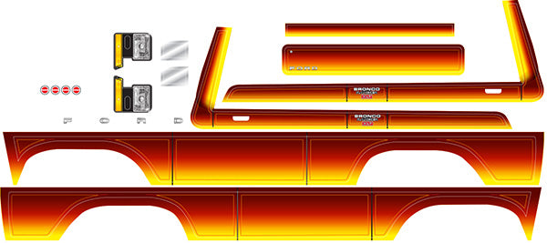 Traxxas 8078 — Traxxas 8078 TRX-4 1979 Ford Bronco Sunset Decal Sheet