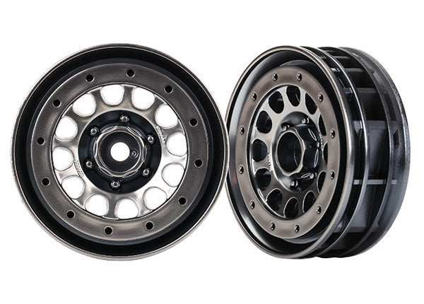 Traxxas 8173 — Traxxas 8173 1.9" Blk Chrome Beadlock Method Wheels (2)
