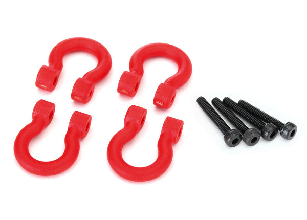 Traxxas 8234R — Traxxas 8234R TRX-4 Red Bumper D-Rings with Screws