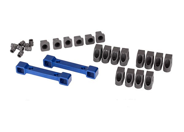 Traxxas 8334X — Traxxas 8334X 4-Tec Blue Aluminum Suspension Arm Mounts & Hardware