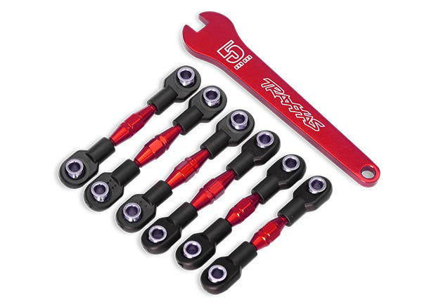 Traxxas 8341R — Traxxas 8341R 4-Tec Red Aluminum Turnbuckle Set