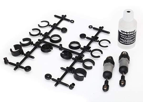 Traxxas 8360 — Traxxas 8360 Short Gray Ultra Shocks with Spacers (2)