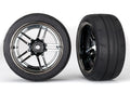 Traxxas 8374 — Traxxas 8374 1.9" Black Chrome Rear Wheels & Response Tires (2)