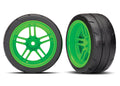 Traxxas 8374G — Traxxas 8374G 1.9" Green Rear Wheels & Response Tires (2)