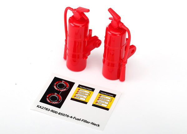Traxxas 8422 — Traxxas 8422 UDR Replica Red Fire Extinguishers with Decals (2)