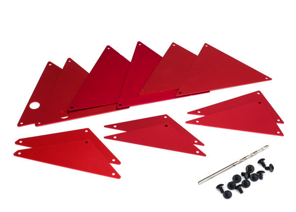 Traxxas 8434R — Traxxas 8434R UDR Red Aluminum Tube Chassis Inner Panel Set