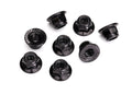Traxxas 8447 — Traxxas 8447 5 mm Black Flanged Serrated Steel Lock Nuts (10)