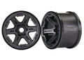 Traxxas 8671 — Traxxas 8671 3.8" Black 6-Spoke Wheels (2)